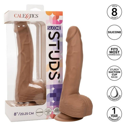 CALEXOTICS - PREGOS DE SILICONE 20.32 CM CASTANHO