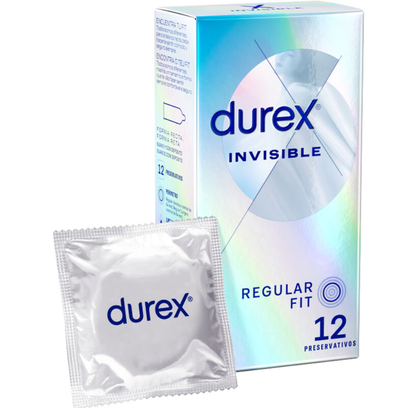 DUREX - INVISÍVEL EXTRA FINO REGULAR FIT 12 UNIDADES