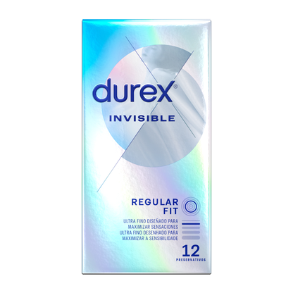 DUREX - INVISÍVEL EXTRA FINO REGULAR FIT 12 UNIDADES