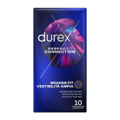 DUREX - CONEXÃO PERFEITA LUBRIFICAÇÃO EXTRA GRANDE FIT 10 UNIDADES