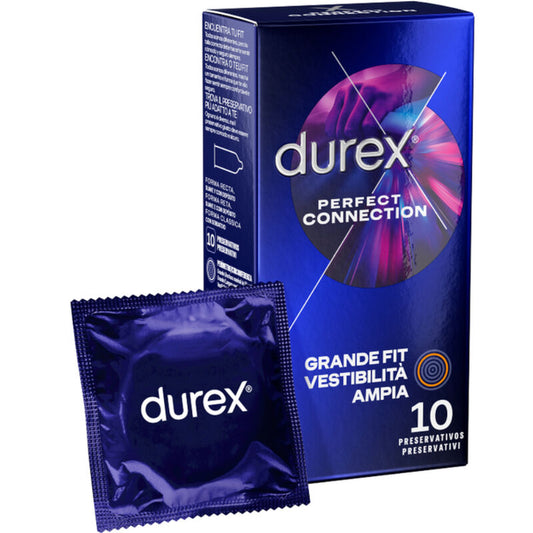 DUREX - CONEXÃO PERFEITA LUBRIFICAÇÃO EXTRA GRANDE FIT 10 UNIDADES