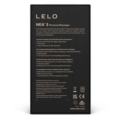 LELO - MASSAGEIRO PESSOAL NEA 3 - PRETO