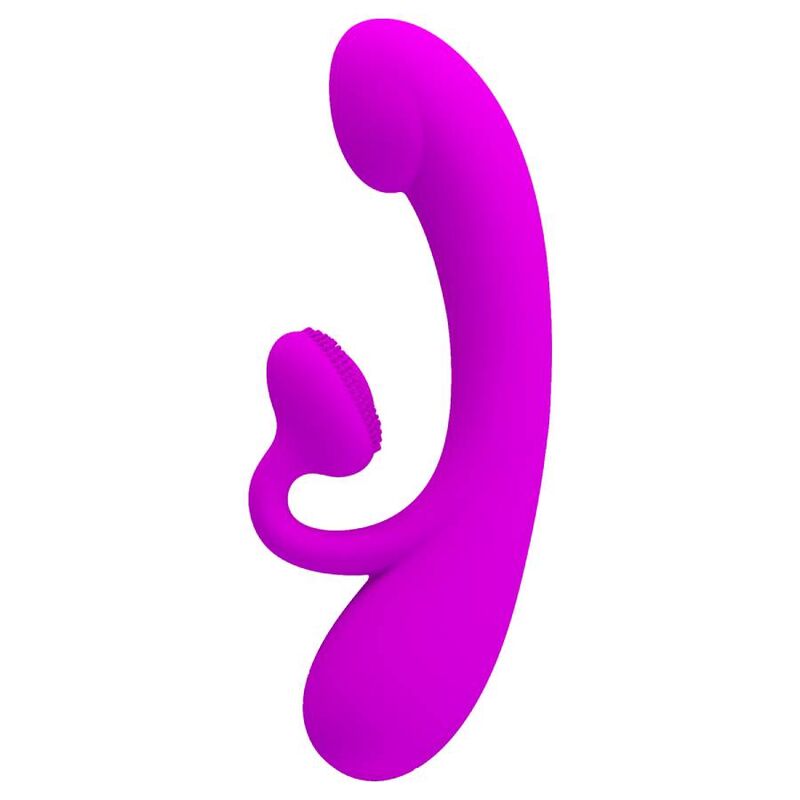 PRETTY LOVE - VIBRADOR SINCERO E OTADOR DE CLITÓRIS SILICONE ROXO