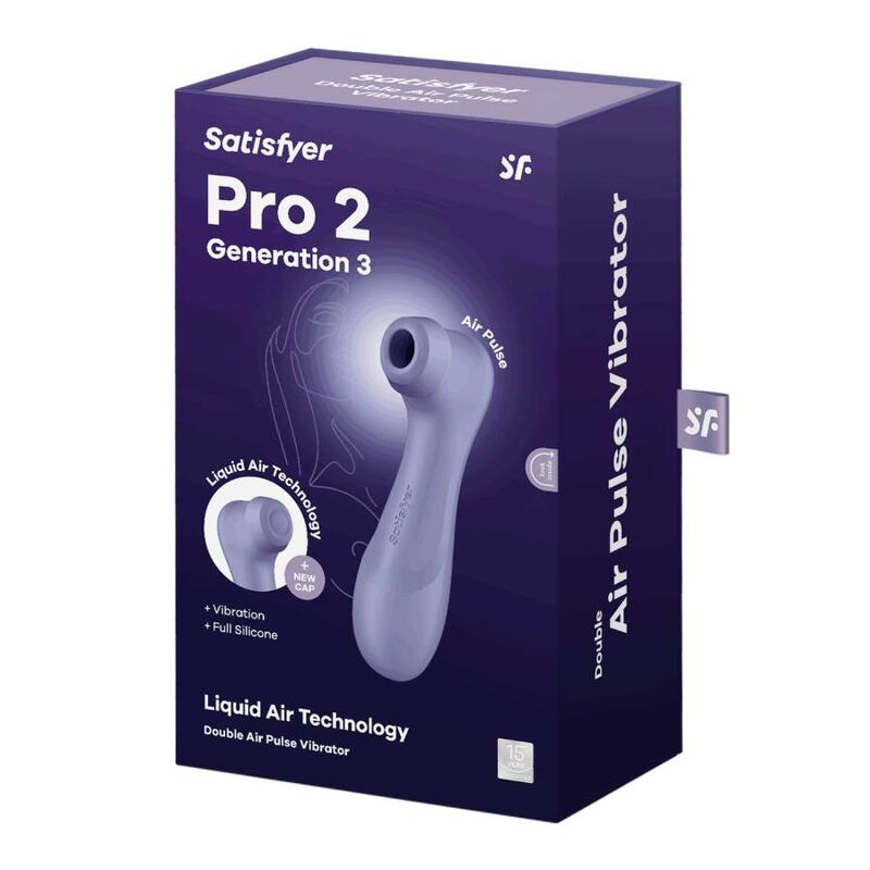 SATISFYER - PRO 2 GERAÇÃO 3 TECNOLOGIA DE AR LÍQUIDO