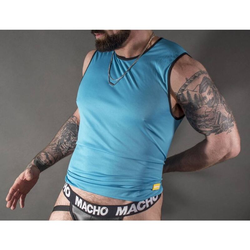 MACHO - T-SHIRT AZUL S/M