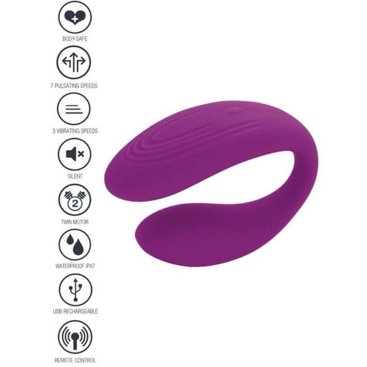 XOCOON - VIBRADOR PARA CASAIS BOUND LOVE ROXO