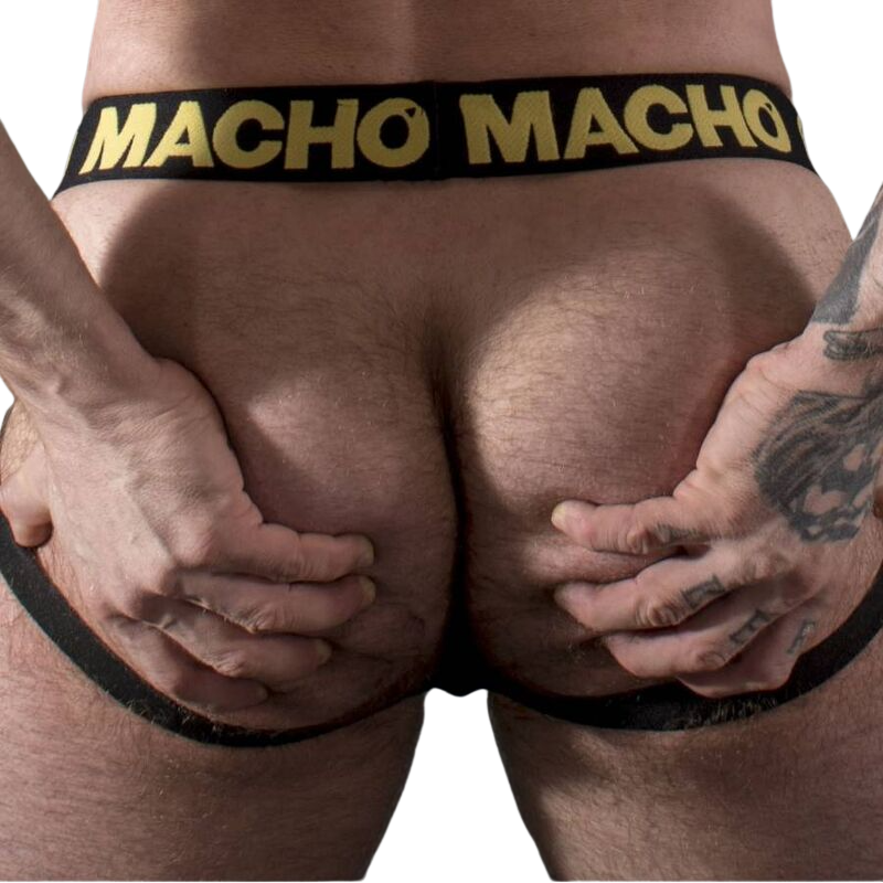 MACHO - MX25AC JOCK COURO AMARELO S