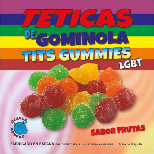 DIABLO GOLOSO - GOMAS MAMAS DE AÇÚCAR FRUTAS SORTIDO LGBT