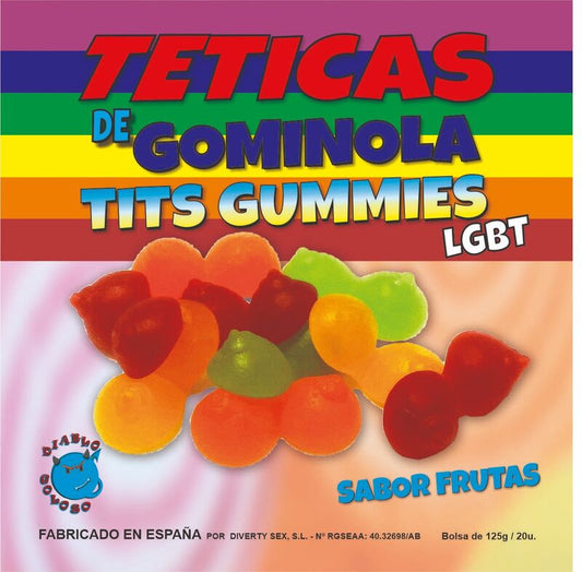 DIABLO GOLOSO - GOMAS MAMAS FRUTAS SORTIDO LGBT