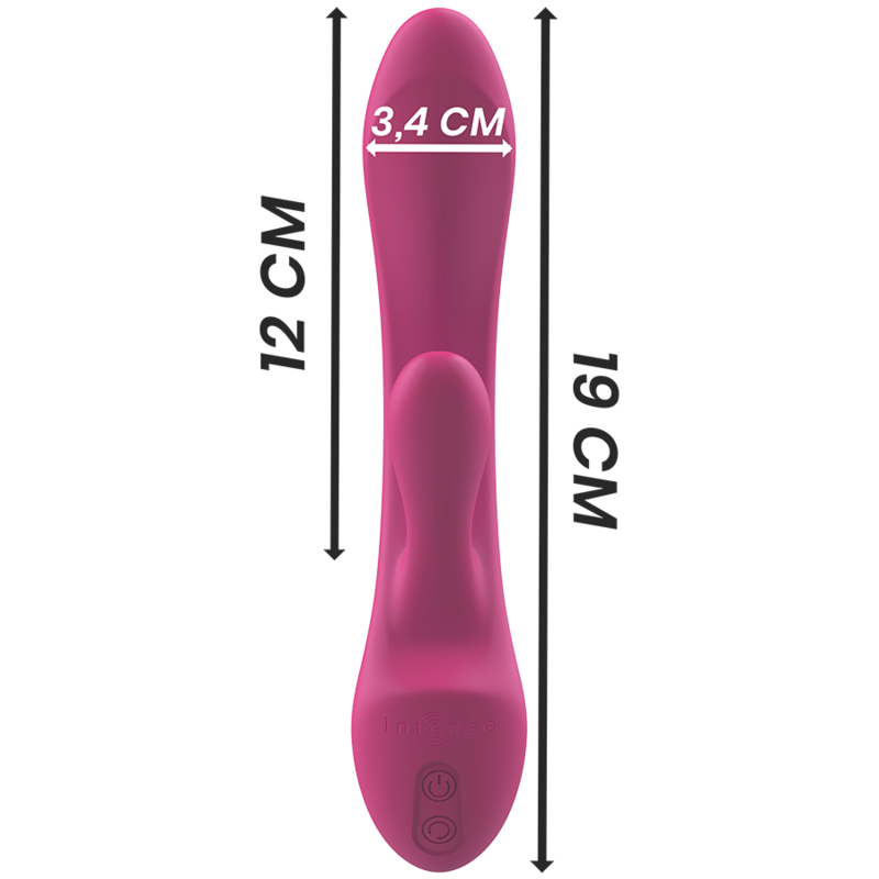 INTENSE - VIBRADOR LUIGI COELHO ROSA SILICONE LÍQUIDO