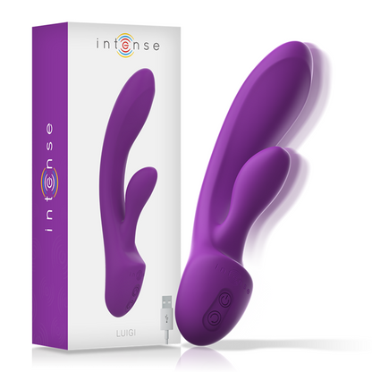 INTENSE - VIBRADOR LUIGI COELHO SILICONE LÍQUIDO ROXO