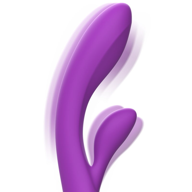 INTENSE - VIBRADOR LUIGI COELHO SILICONE LÍQUIDO ROXO