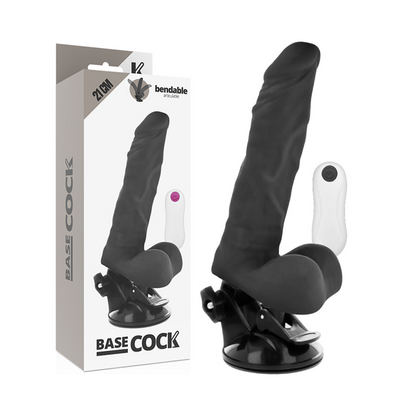 BASECOCK - VIBRADOR ARTICULÁVEL 21 CM (COM CONTROLE REMOTO)