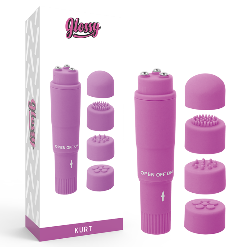 GLOSSY - MASSAGER DE BOLSO KURT ROXO