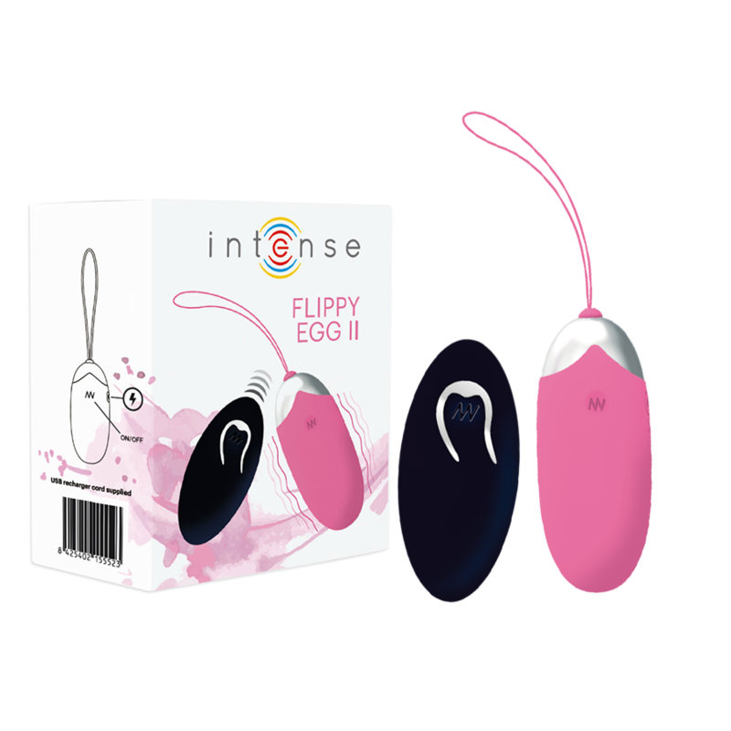 INTENSE - OVO VIBRANTE FLIPPY II COM CONTROLE REMOTO ROSA