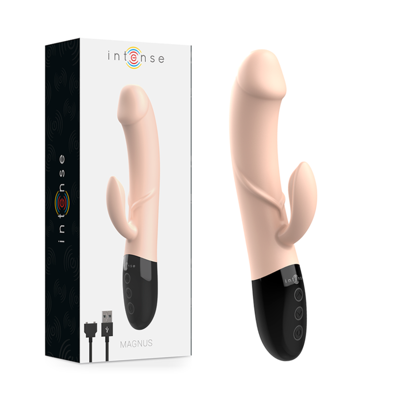 INTENSE - VIBRADOR RECARREGVEL MAGNUS DUAL NATURAL