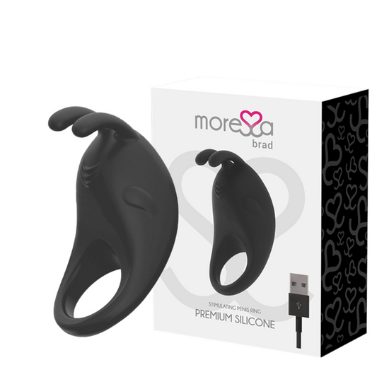 MORESSA - BRAD PREMIUM SILICONE RECARREGVEL PRETO