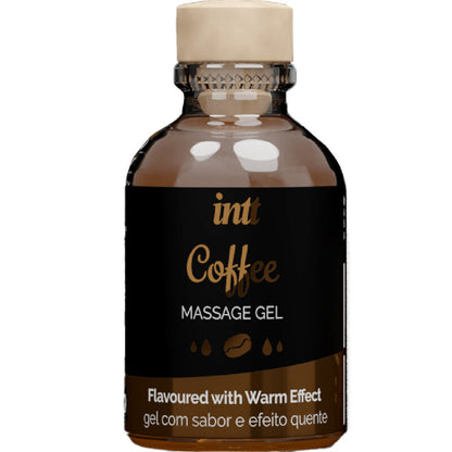 INTT MASSAGE & ORAL SEX - GEL DE MASSAGEM HOT EFFECT SABOR DE CAFÉ