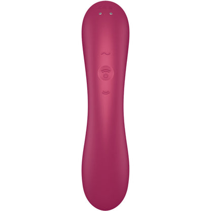 SATISFYER - CURVE TRINITY 1 AIR PULSE VIBRATION VERMELHO