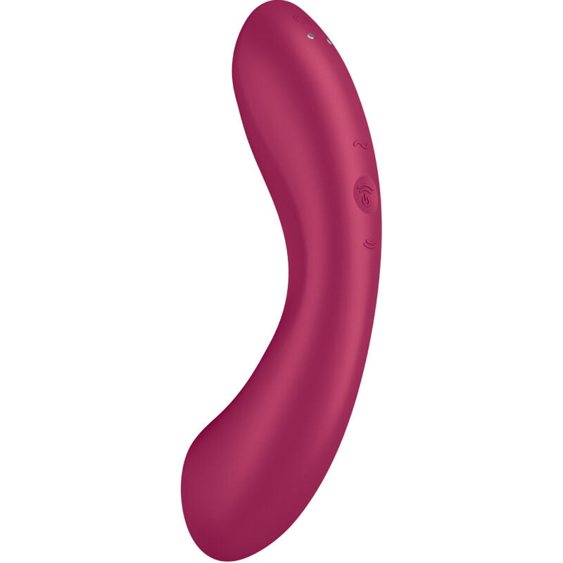 SATISFYER - CURVE TRINITY 1 AIR PULSE VIBRATION VERMELHO