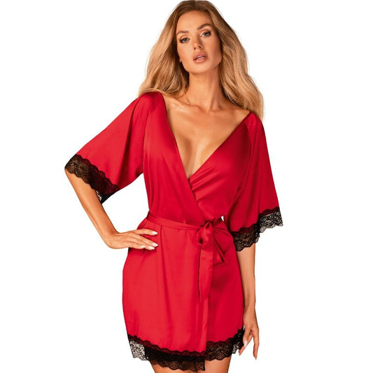 OBSESSIVE - SENSUELIA PEIGNOIR VERMELHO S/M