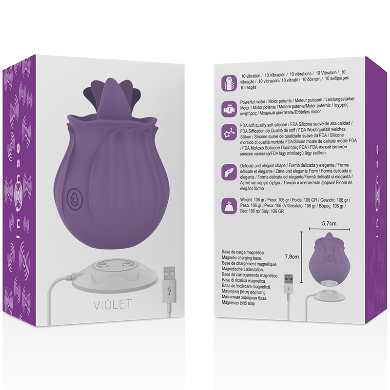 INTENSE - VIOLET CL TORIS STIMULATOR 10 VIBRATIONS LILÁS