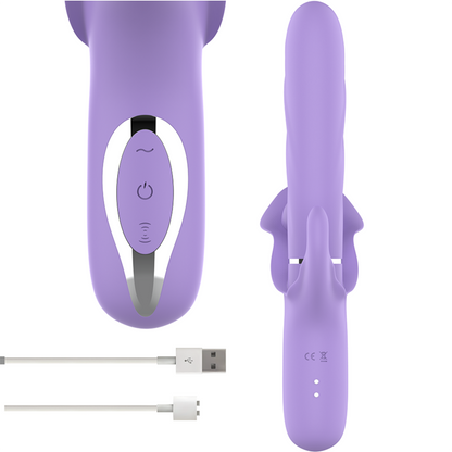 INTENSO - BILLIE MULTIFUNÇÃO VIBRADOR RECARREGÁVEL SUCÇÃO E PULSAÇÃO ROXO