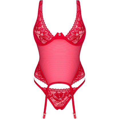 OBSESSIVE - LACELOVE CORSET VERMELHO XS/S