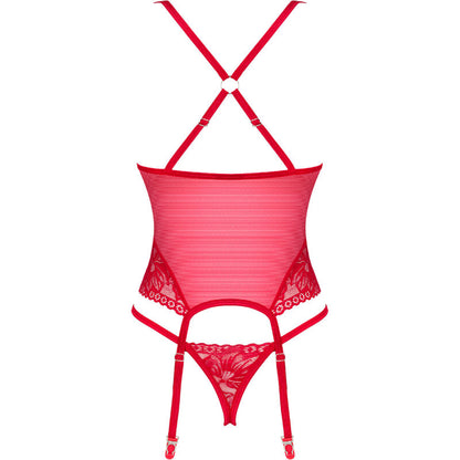 OBSESSIVE - LACELOVE CORSET VERMELHO XS/S