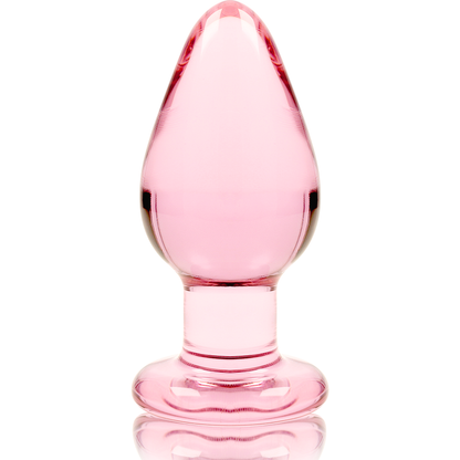 NEBULA SERIES BY IBIZA - MODELO 3 ANAL PLUG VIDRO BOROSILICADO TRANSPARENTE 11 CM -O- 5 CM