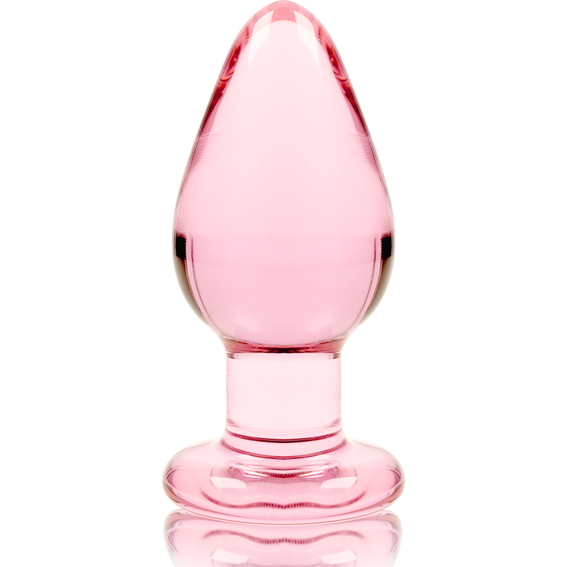 NEBULA SERIES BY IBIZA - MODELO 3 ANAL PLUG VIDRO BOROSILICADO TRANSPARENTE 11 CM -O- 5 CM