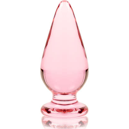 NEBULA SERIES BY IBIZA - MODELO 4 ANAL PLUG VIDRO BOROSILICADO TRANSPARENTE 11 CM -O- 5 CM