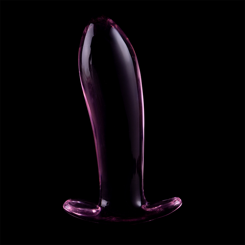 NEBULA SERIES BY IBIZA - MODELO 5 ANAL PLUG VIDRO BOROSILICADO TRANSPARENTE 12.5 CM -O- 3.5 CM