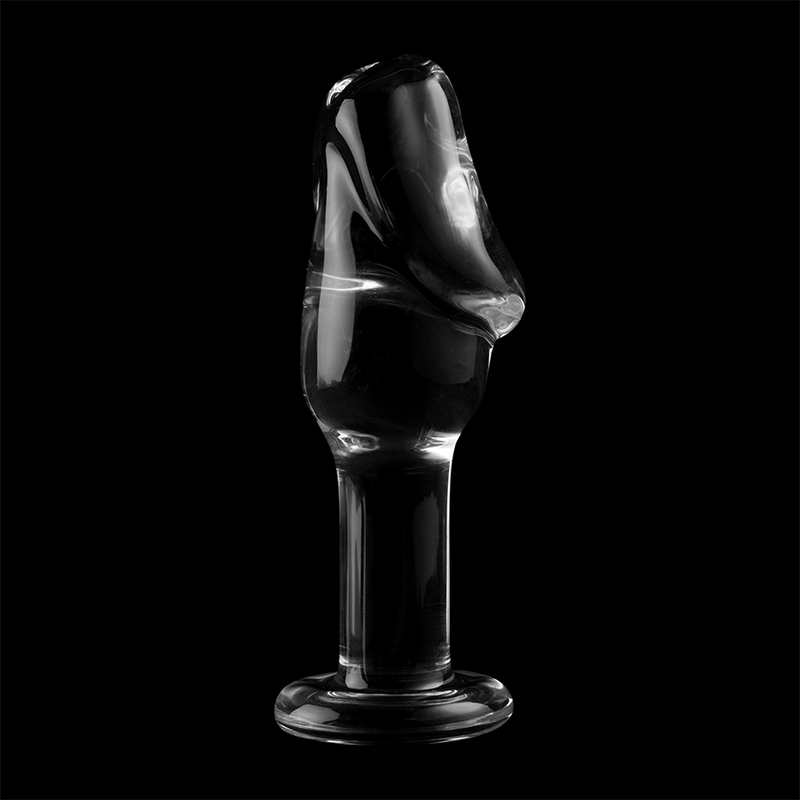 NEBULA SERIES BY IBIZA - MODELO 6 ANAL PLUG VIDRO BOROSILICADO TRANSPARENTE 12.5 CM -O- 4 CM