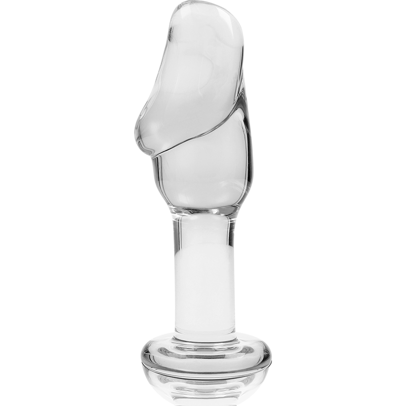 NEBULA SERIES BY IBIZA - MODELO 6 ANAL PLUG VIDRO BOROSILICADO TRANSPARENTE 12.5 CM -O- 4 CM