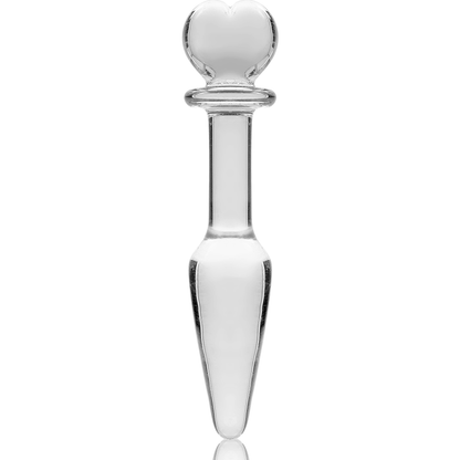 NEBULA SERIES BY IBIZA - MODELO 7 ANAL PLUG VIDRO BOROSILICADO TRANSPARENTE 13.5 CM -O- 3 CM