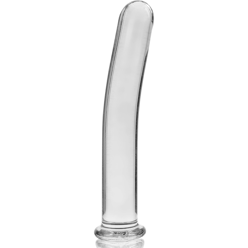 NEBULA SERIES BY IBIZA - MODELO 8 DILDO VIDRO BOROSILICADO TRANSPARENTE 14.5 CM -O- 2 CM