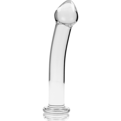 NEBULA SERIES BY IBIZA - MODELO 11 DILDO VIDRO BOROSILICADO TRANSPARENTE 16 CM -O- 3 CM