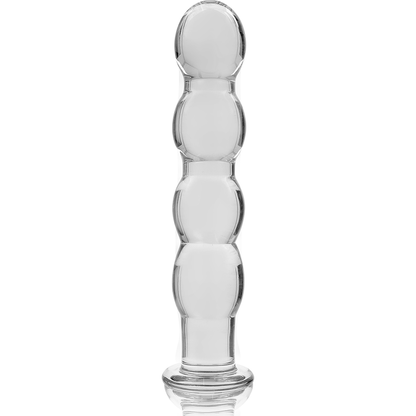 NEBULA SERIES BY IBIZA - MODELO 10 DILDO VIDRO BOROSILICADO TRANSPARENTE 16.5 CM -O- 3.5 CM