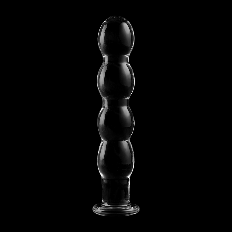 NEBULA SERIES BY IBIZA - MODELO 10 DILDO VIDRO BOROSILICADO TRANSPARENTE 16.5 CM -O- 3.5 CM