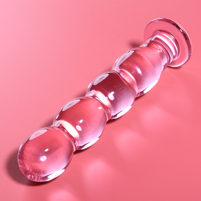 NEBULA SERIES BY IBIZA - MODELO 10 DILDO VIDRO BOROSILICADO TRANSPARENTE 16.5 CM -O- 3.5 CM