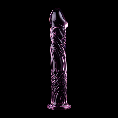 NEBULA SERIES BY IBIZA - MODELO 12 DILDO VIDRO BOROSILICADO TRANSPARENTE 17 CM -O- 3.5 CM