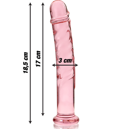 NEBULA SERIES BY IBIZA - MODELO 16 DILDO VIDRO BOROSILICADO TRANSPARENTE 18.5 CM -O- 3 CM