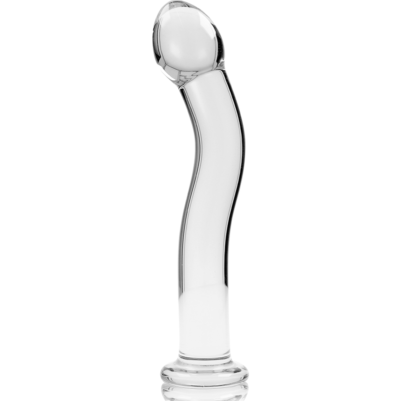 SÉRIE NEBULA BY IBIZA - MODELO 18 DILDO VIDRO BOROSILICADO TRANSPARENTE 18.5 CM -O- 3.5 CM