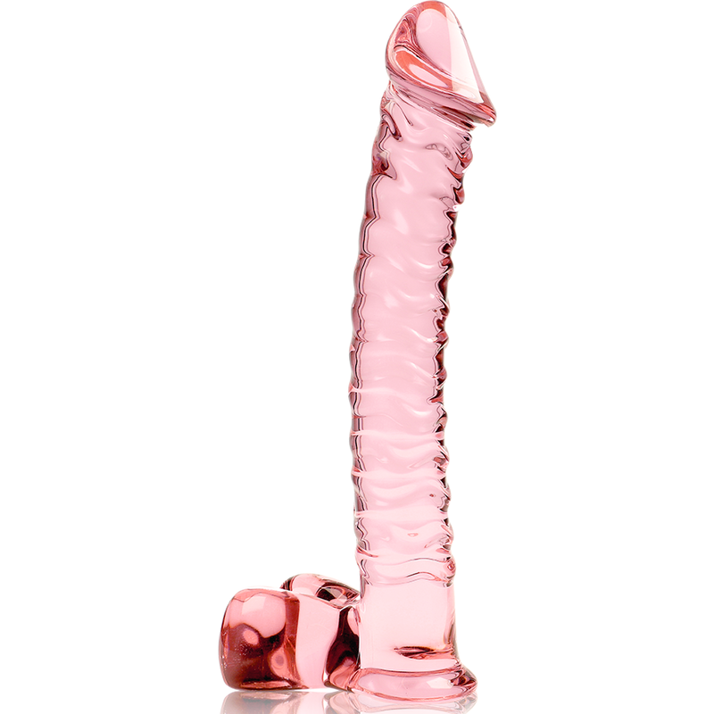 NEBULA SERIES BY IBIZA - MODELO 23 DILDO VIDRO BOROSILICADO TRANSPARENTE 21.5 CM -O- 4 CM