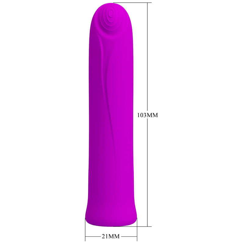 PRETTY LOVE - VIBRADOR CURTIS MINI SUPER POWER 12 VIBRAÕES DE SILICONE ROSA