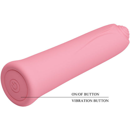 PRETTY LOVE - VIBRADOR CURTIS MINI SUPER POWER 12 VIBRAÕES DE SILICONE ROSA