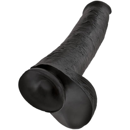 KING COCK - PÊNIS REALÍSTICO COM BOLAS 34.2 CM PRETO