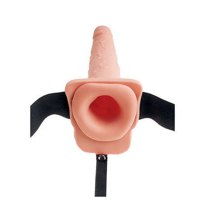 FETISH FANTASY SERIES - ARNÊS AJUSTVEL PÉNIS REALÍSTICO COM BOLAS SQUIRTING 19 CM