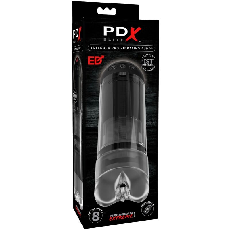 PDX ELITE - MASTURBADOR VIBRADOR STROKER EXTENDER PRO